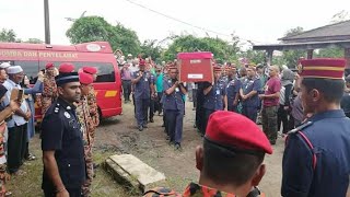 Video ketibaan jenazah Muhammad Adib di Kampung Tebengau, Kuala Kedah