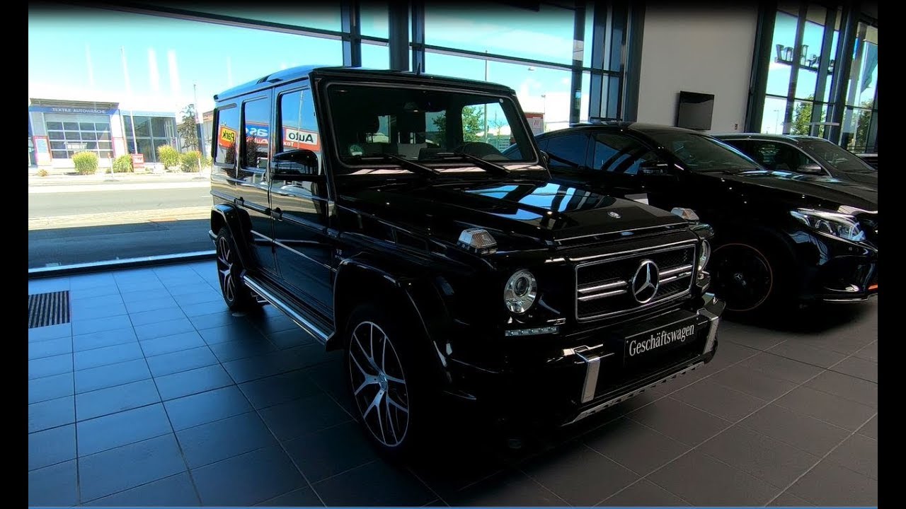 Mercedes Benz Amg G63 G Class Suv Model 2018 Edition 463 Obsidian Black Walkaround Interior