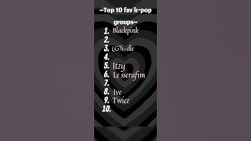 my top 10 girl groups #blackpink #itzy #aespa #newjeans #twice #ive #gidle #babymonster #lesserafim