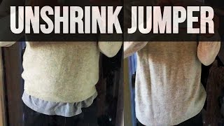 How to unshrink a wool jumper / sweater