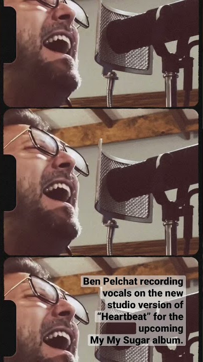Ben Pelchat recording vocals “Heartbeat” for the upcoming My My Sugar album #singing #singer #studio