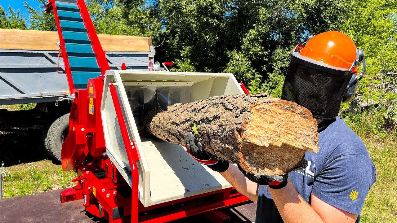 🟢 [Must Watch] FIREWOOD with TOP-1 Wood Chipper with Gasoline Engine in the World!