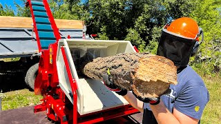 🟢 [Must Watch] FIREWOOD with TOP-1 Wood Chipper with Gasoline Engine in the World!