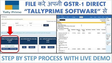 Upload GSTR-1 using Latest TallyPrime Software in Just 1 Minute | Tally Prime | File GSTR1 by Tally