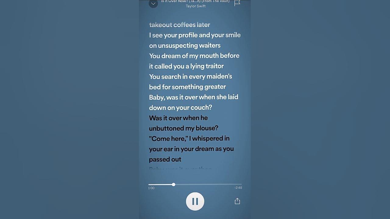 Is It Over Now? #spedup #fypシ #taylorswift #viral Is It Over Now? #spedup #fypシ #taylorswift #viral