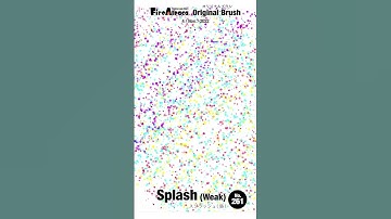 Brush "Splash (Strong)" "Splash (Weak)" "Soft droplet"【FireAlpaca Original Brush】