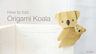 How to fold Origami Koala (Kimigami)