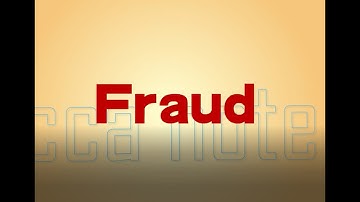 Fraud And Auditor Responsibilities towards Fraud