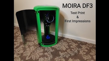 MOIRA DF3 Enclosed Delta 3D printer - Test print and First Impressions