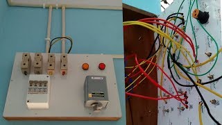 How to make house wiring electric men board ।। Electrical board