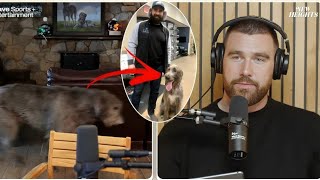 Travis Kelce's Hilarious Reaction to Jason Kelce Wolfhound Interrupting New Heights Podcast Episode