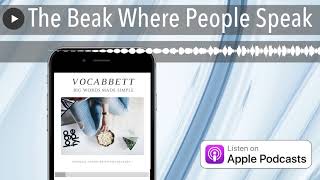 Download Lagu The Beak Where People Speak