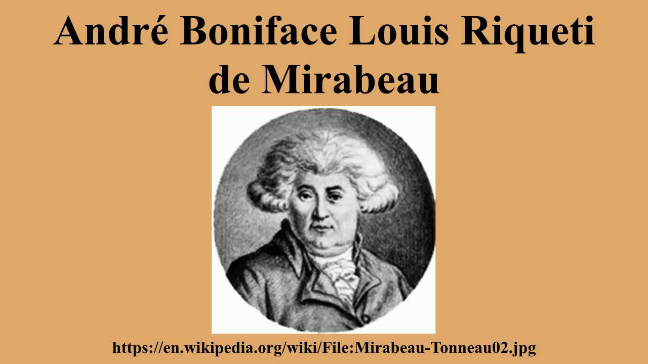 André Boniface Louis Riqueti de Mirabeau