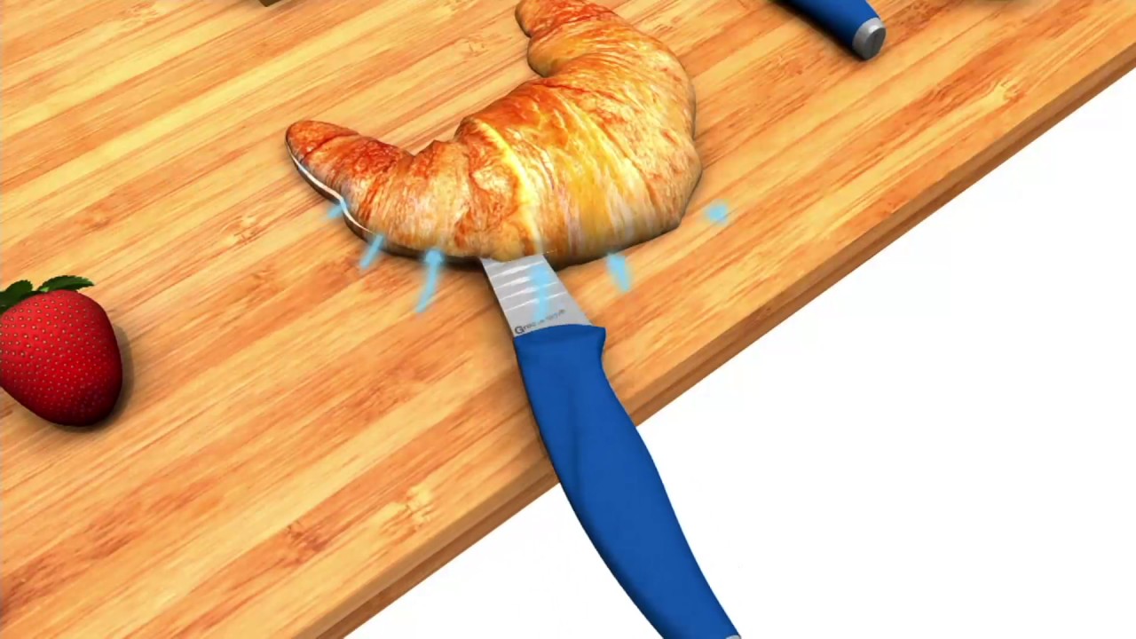 Groovetech for CooksEssentials 3pc Paring Knife Set on QVC YouTube