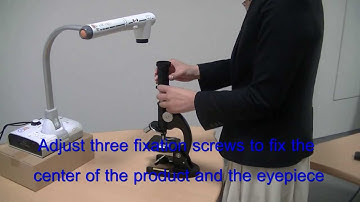 Connecting an ELMO L-12 visualiser/ document camera to a microscope
