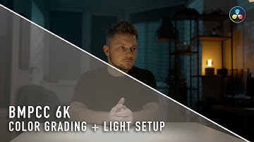 How I color grade BMPCC 6K (BRAW) footage and Light the scene