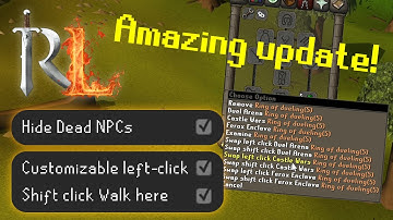 FINALLY! Hide Dead NPCs, Shift walk here, and more new features added to RuneLite!