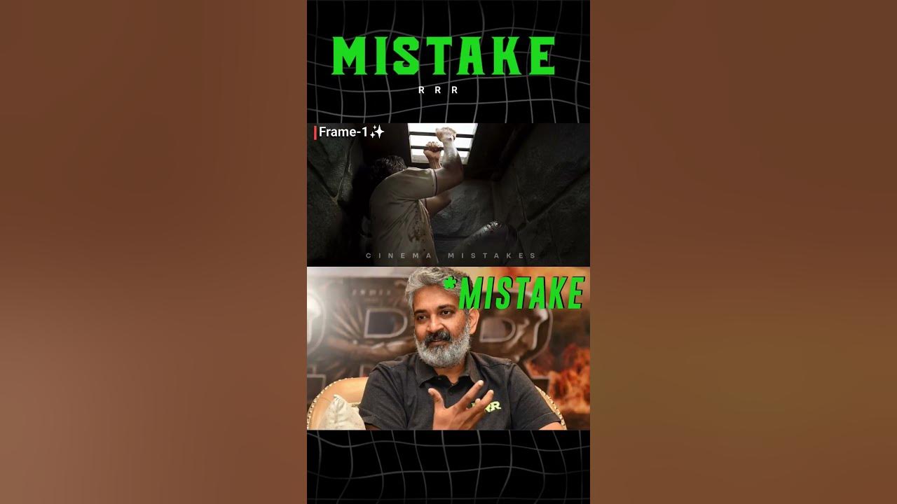 RRR Movie Mistake By SS.Rajamouli | Ram Charan | Jr.NTR | Cinema Mistakes | #shorts #trending