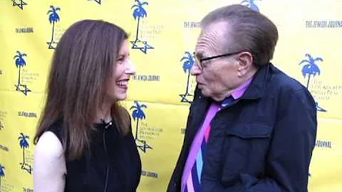 Cheryl Pappas interviews Larry King at the LA Jewi...
