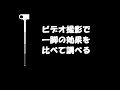 ビデオ撮影時の「一脚」使用有無での比較