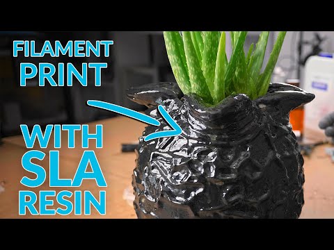 Finish your filament prints with SLA resin - fast and cheap!