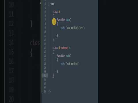 Inheritance in php |oops concepts #php #shorts #short #php8 #website  #html #programming #developer