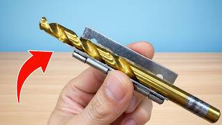 3 Precise Drill Bit Sharpening Methods Using Door Hinges Passed Down from My Grandpa!