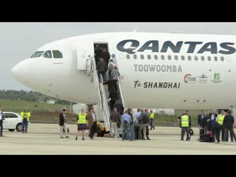 First international flight from Brisbane West Wellcamp