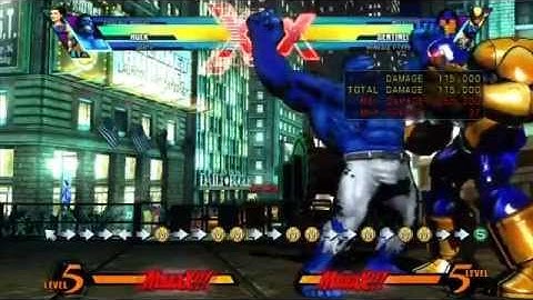 UMVC3 - Hulk Double Clap Corner Combo
