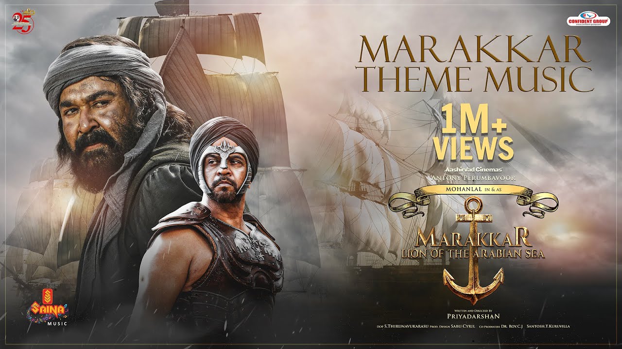 Marakkar Theme Music By Rahul Raj  Mohanlal  Priyadarshan  Saina Music