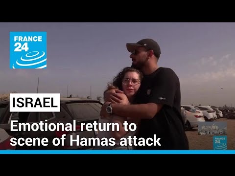 Israeli survivors make emotional return to scene of Hamas attack 