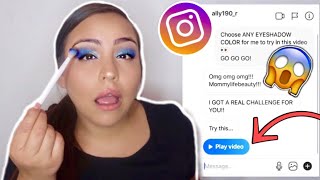 DM'ing INSTAGRAM FOLLOWERS to PICK my FULL FACE OF MAKEUP!