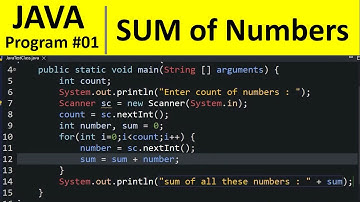 Java Program #1 - Find Sum of Numbers Entered by User