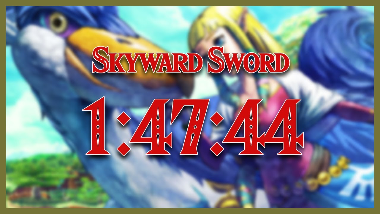 Skyward Sword any Speedrun in 14744 YouTube