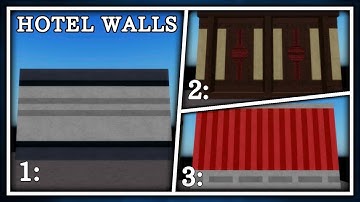 🛠️ - 3 Hotel Wall Designs! | Piggy Build Mode