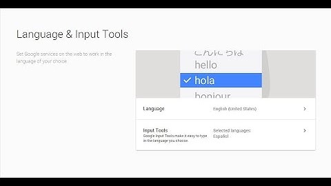 Type in Spanish with Google Input Tools