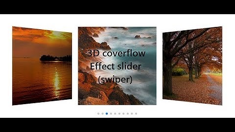 3d coverflow effect slider (swiper.js)