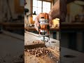 Ultra Realistic Mini Keychain Precision Trim Router | Professional Woodworking Macro Shot #tools
