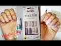 KISS VOGUISH FANTASY | GLUE ON NAILS | VALENTINES DAY AT HOME MANICURE!