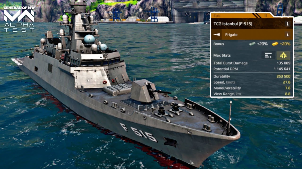 TCG Istanbul (F-515) - New Tier 2 Frigate for Gold!