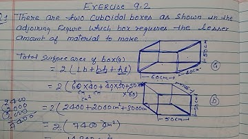 Class 8 - Exercise 9.2 - Q 1 | There are two cuboidal boxes as  shown