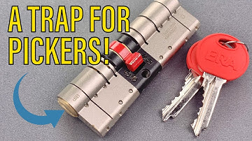 [1256] ERA “Fortress” Euro Cylinder Picked (6 Trap Pins!)