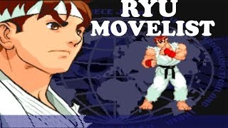 Street Fighter Alpha 3 - Ryu Move List screenshot 3