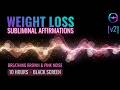 Weight Loss Subliminal Positive Affirmations [v2] Brown Noise for Sleep [10 Hour, Black Screen]