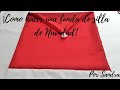 ¡Como hacer una funda de silla de navidad!