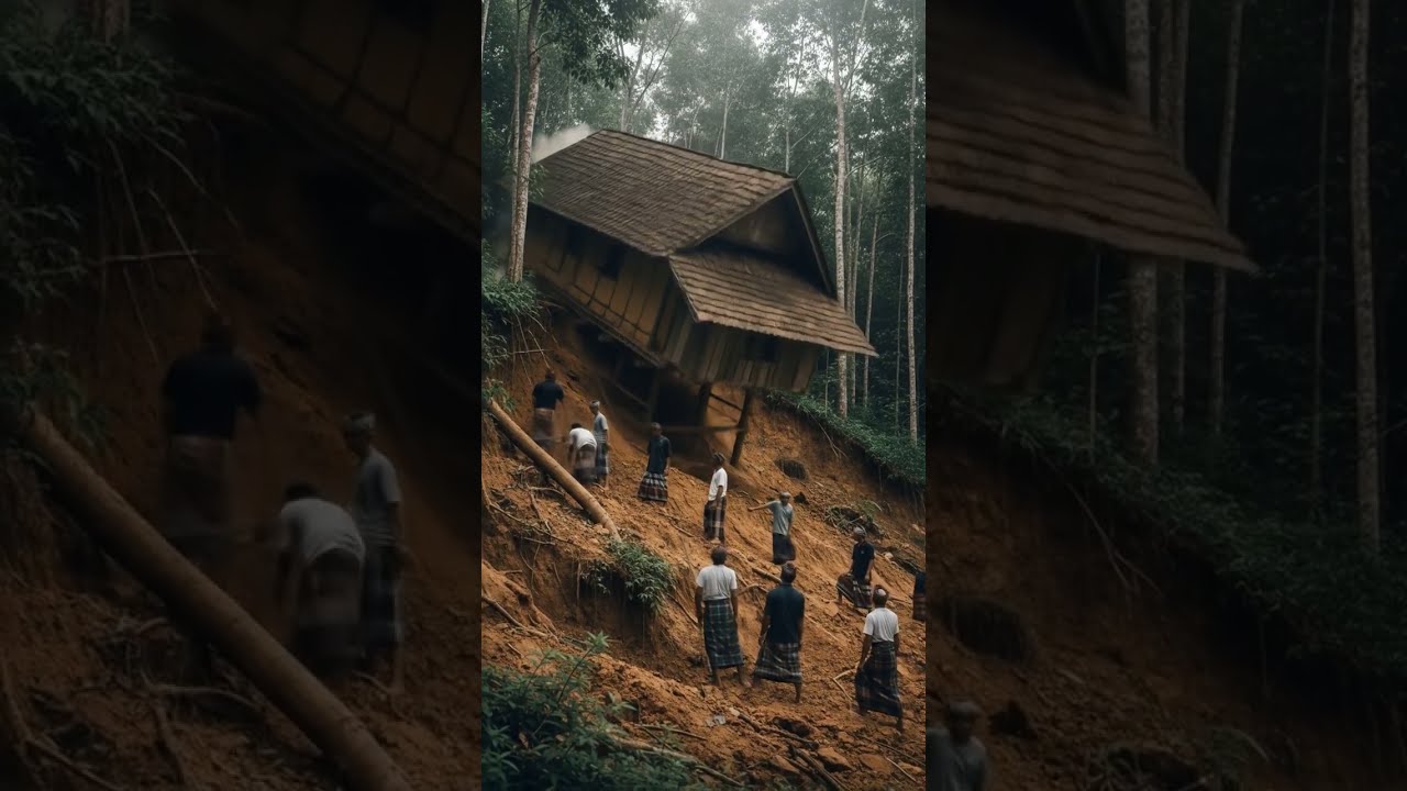 TERRIFYING Landslide DESTROYS House In SECONDS Raw Disaster Footage 2025