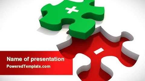 Jigsaw Plus PowerPoint Template by PoweredTemplate.com