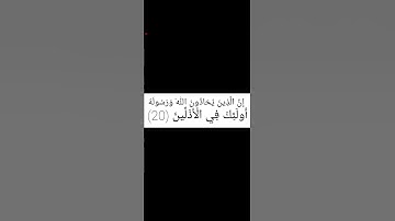 سورة المجادلة الآية 20