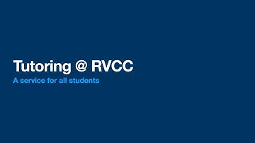 RVCC Tutoring Services