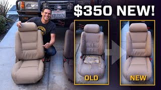 How to Reupholster Your Leather Seats for $350!